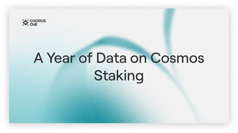 atom staking on chorus one|A Year of Data on Cosmos Staking. A look at token supply, staking .